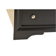 Matrix Traditional Wood King Storage Bed in Black