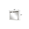 Symphony Mirror Front Bedroom Horizontal Mirror in Silver