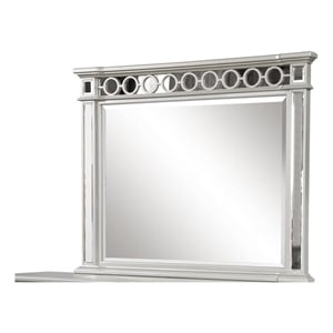 Symphony Mirror Front Bedroom Horizontal Mirror in Silver