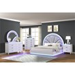 Perla LED Chest Made with Wood in Milky White