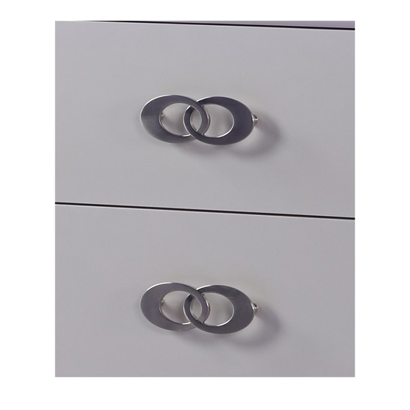 Perla LED Chest Made with Wood in Milky White