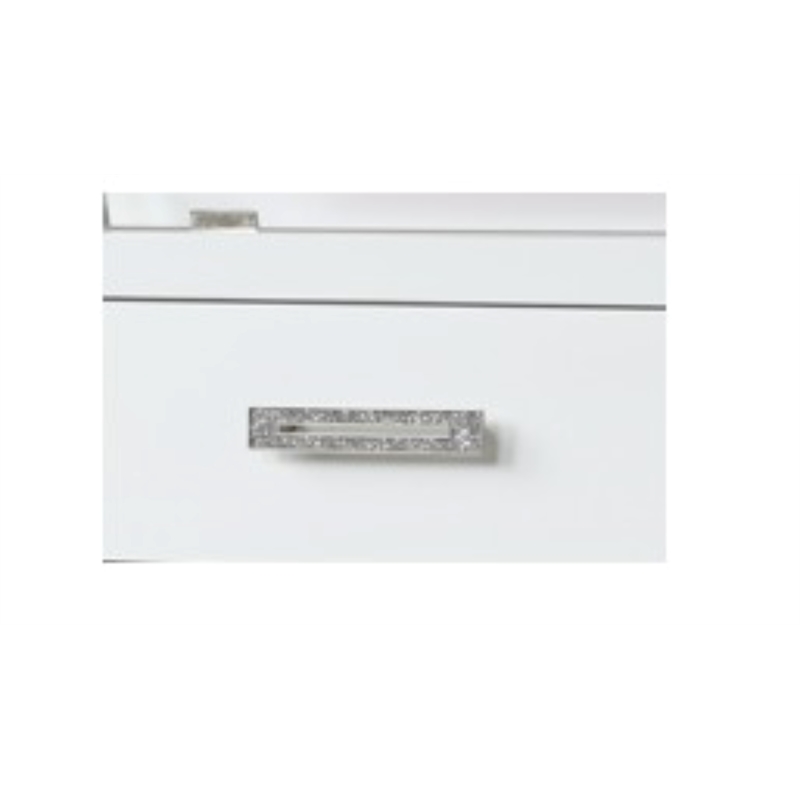 Coco 8-Drawer Modern Wood Dresser in Milky White