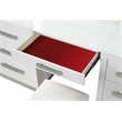 Coco LED Mirror Vanity Set Made with Wood in Milky White