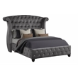 Sophia Full 4 Pc Bedroom Set In Color Gray Made With Wood