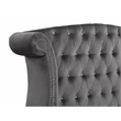 Sophia Full 4 Pc Bedroom Set In Color Gray Made With Wood