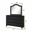 Sophia Full 4 Pc Upholstery Bedroom Set Made With Wood in Black
