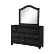 Sophia Full 4 Pc Upholstery Bedroom Set Made With Wood in Black