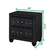 Sophia Full 4 Pc Upholstery Bedroom Set Made With Wood in Black