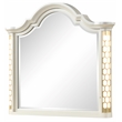 Jasmine Mirror with side LED lightning made with Wood in Beige