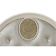 Jasmine King Size Tufted Upholstery & LED Bed made with Wood in Beige