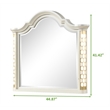 Jasmine Traditional King 4 Pc Unique LED Bedroom Set made with Wood in Beige