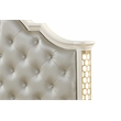 Jasmine Traditional King 4 Pc Unique LED Bedroom Set made with Wood in Beige