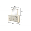 Jasmine Queen 5 Pc Unique LED Bedroom Set made with Wood in Beige