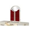 Jasmine Queen 4 Pc Unique LED Vanity Bedroom Set made with Wood in Beige