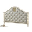 Jasmine Queen 5 Pc Unique LED Vanity Bedroom Set made with Wood in Beige