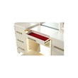 Jasmine Queen 5 Pc Unique LED Vanity Bedroom Set made with Wood in Beige