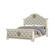 Jasmine Queen 5 Pc Unique LED Vanity Bedroom Set made with Wood in Beige