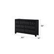 Hazel Modern Style 4-Piece King Bedroom Set made with Wood in Black