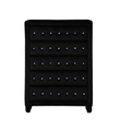 Hazel Queen 5 Pc Bedroom Set Made With Wood In Black Color