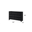 Hazel Queen 5 Pc Bedroom Set Made With Wood In Black Color