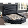 Hazel Modern Style 4-Piece King Vanity Bedroom Set made with Wood in Black