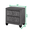 Hazel King 4 Pc Bedroom Set Made With Wood In Gray Color