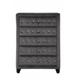 Hazel King 5 Pc Bedroom Set Made With Wood In Gray Color