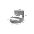 Hazel King 5 Pc Bedroom Set Made With Wood In Gray Color