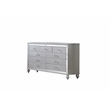 Sterling Full 5 PC LED Bedroom set made with wood in Silver Color