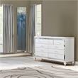 Sterling Mirror Framed Dresser Made With Wood in White Color