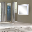 Sterling Mirror Framed LED Mirror Made With Wood in White Color