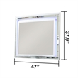 Sterling Mirror Framed LED Mirror Made With Wood in White Color