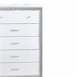 Sterling Mirror Framed Chest Made With Wood in White Color
