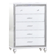 Sterling Mirror Framed Chest Made With Wood in White Color