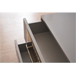 Lorenzo Modern Style Gold Detailed Nightstand made with Wood in  Gray