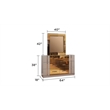 Lorenzo Modern style Mirror made with Wood in Gold Coated Color(Includes Mirror)