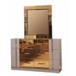 Lorenzo Modern style Mirror made with Wood in Gold Coated Color(Includes Mirror)
