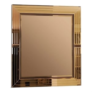 Lorenzo Modern style Mirror made with Wood in Gold Coated Color(Includes Mirror)