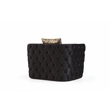 Naomi Button Tufted 3 Pc Sofa Set with Velvet Fabric and Gold Accent in Black