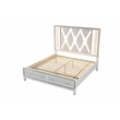 Crystal Queen Storage Bed Made With Wood Finished in White