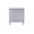 Crystal Nightstand Set Made with Wood Finished in White