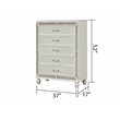 Crystal Chest Made with Wood and Finished in White