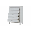 Crystal Chest Made with Wood and Finished in White