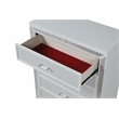 Crystal Chest Made with Wood and Finished in White