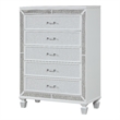 Crystal Chest Made with Wood and Finished in White