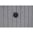 Lizelle Upholstery Wooden Queen Bed with Ambient lighting in Gray Velvet Finish