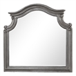 Grace Traditional Mirror Made With Wood in Gray