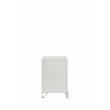 Prism Modern Style 2-Drawer Nightstand Made with Wood in White Color
