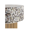 T 1207-16 Modern Style End Table of Stainless Steel in Gold Color