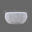 CT3502-32 in Round Coffee Table Made with Aluminum in White Color